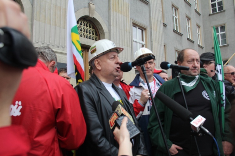 Demonstracja górników