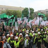 Demonstracja górników