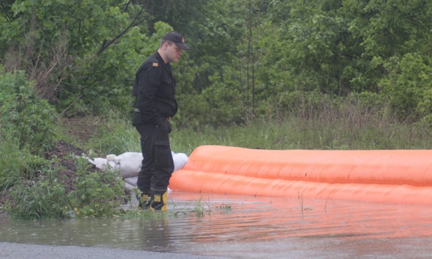 Podtopienia w Oświęcimiu i w Bielanach