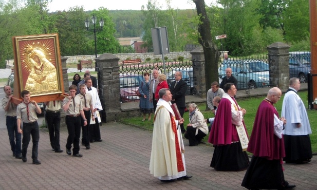 Kopia obrazu MB Ostrobramskiej nawiedziła już parafię Najświętszego Serca Jezusowego