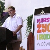 Tomasz Terlikowski w kościele św. Maksymiliana w Oświęcimiu