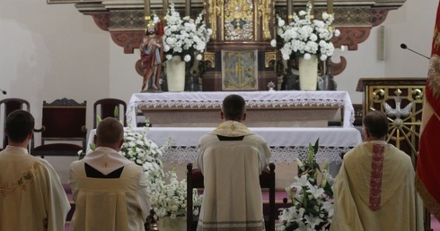 Wieczernik podczas prymicji