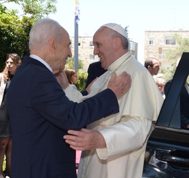 Papież Franciszek i prezydent Izraela, Szymon Peres
