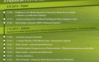 II Piekarski Festiwal "Na pielgrzymich szlakach", Piekary Śl., 6-7 czerwca