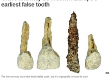 Sztuczne zęby z epoki żelaza 