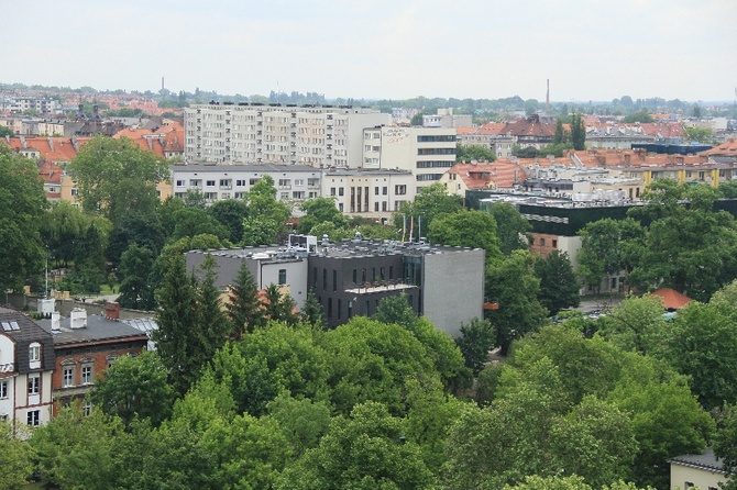 Wieża Piastowska i panorama Opola