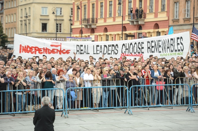 Barack Obama na pl. Zamkowym