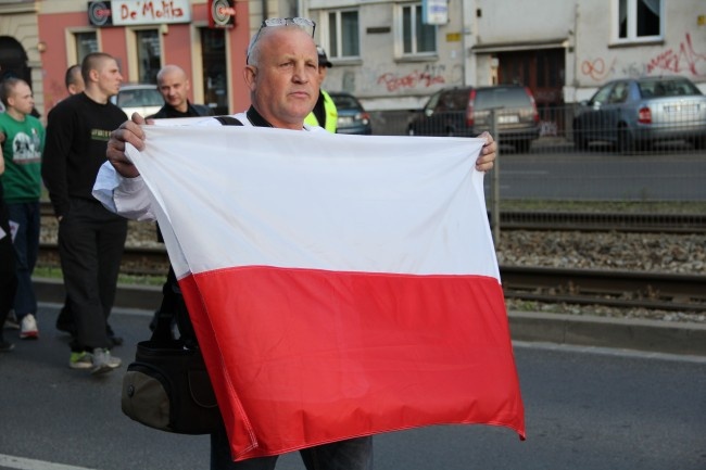 Manifestacja solidarności ze skazanymi za przerwanie wykładu prof. Zygmunta Baumana