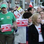 Manifestacja solidarności ze skazanymi za przerwanie wykładu prof. Zygmunta Baumana