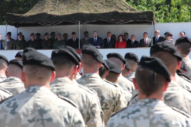 Powitanie żołnierzy wracających z Afganistanu