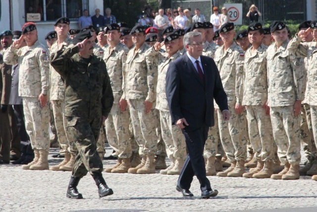 Powitanie żołnierzy wracających z Afganistanu