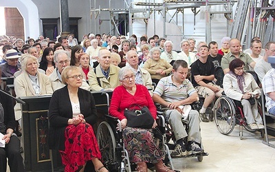Pielgrzymi wysłuchali też konferencji ks. Stanisława Łady, diecezjalnego duszpasterza osób niepełnosprawnych w archidiecezji gdańskiej
