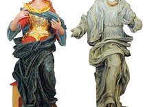 Dwie figury: jedna już po renowacji, druga doczeka się odnowienia po zakończeniu innych remontów