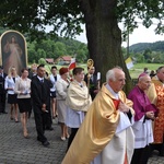 Procesja z obrazem do kościoła w Filipowicach