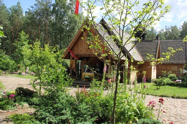 Pielgrzymi na Górze Polanowskiej