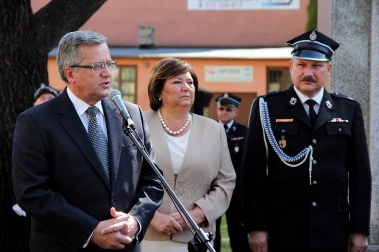 Prezydent Komorowski w Łowiczu