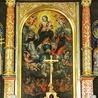  Obraz z ołtarza głównego w kościele NMP Królowej Różańca Świętego w Boronowie, pochodzący z przełomu XVII i XVIII w. 