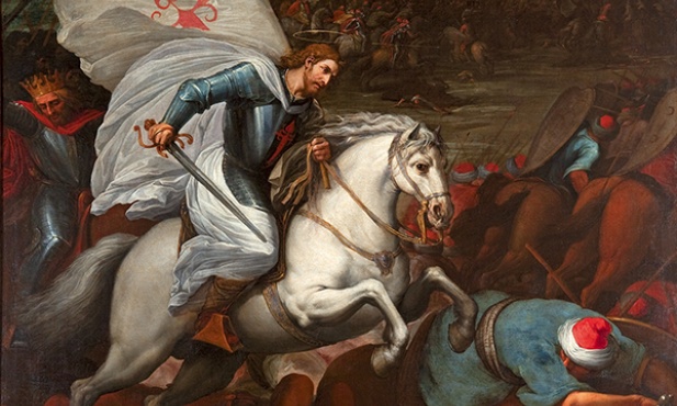 Vicente Carducho  „Św. Jakub w bitwie pod Clavijo” olej na płótnie, ok. 1605  Muzeum Prado, Madryt