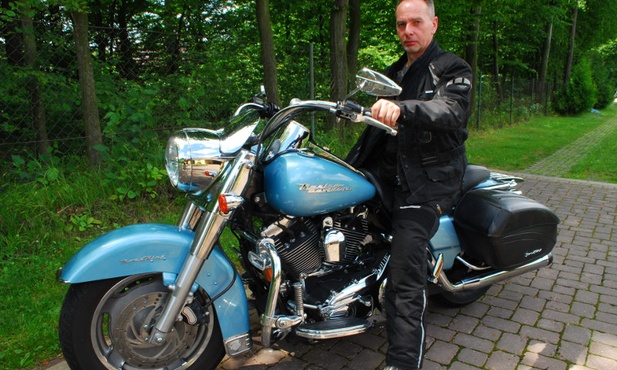 Adam Frączek z Kraśnika na swoim harleyu przeżył niezapomniane chwile 