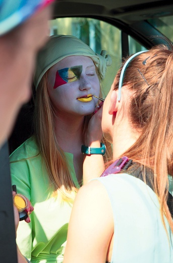 Make-up przed trasą