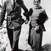 Antoine de Saint-Exupéry ze swoją żoną Consuelo Suncín Sandoval de Gómez w Chamonix we Francji w 1934 roku