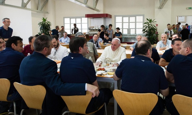 Kierownik stołówki o wizycie papieża