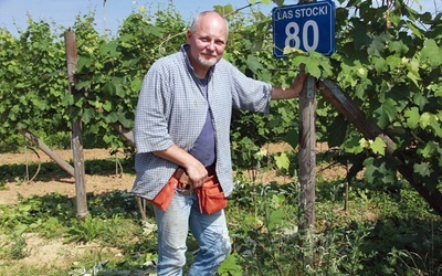 Mariusz Grabka podkreśla, że w Lesie Stockim jego winnica jest bezpieczna