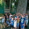  Uczestnicy półkolonii z Łękawicy w parku linowym