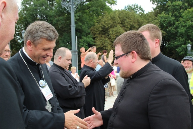 Powitanie pielgrzymów z Cieszyna, Czechowic-Dziedzic i Andrychowa