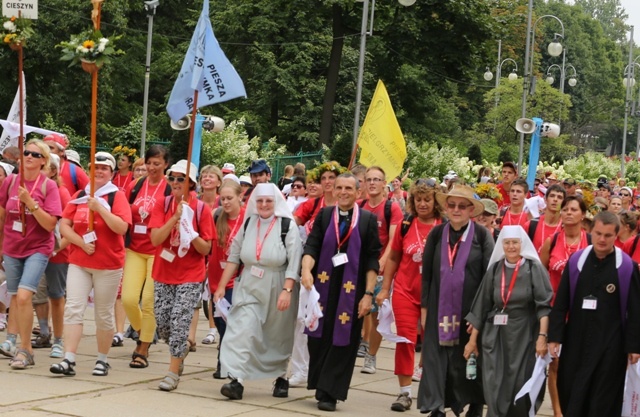 Powitanie pielgrzymów z Cieszyna, Czechowic-Dziedzic i Andrychowa