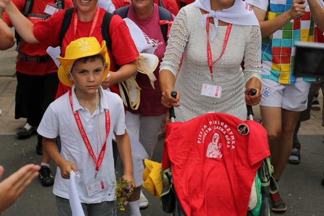 Powitanie pielgrzymów z Cieszyna, Czechowic-Dziedzic i Andrychowa