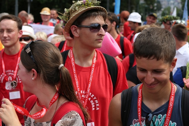 Powitanie pielgrzymów z Cieszyna, Czechowic-Dziedzic i Andrychowa