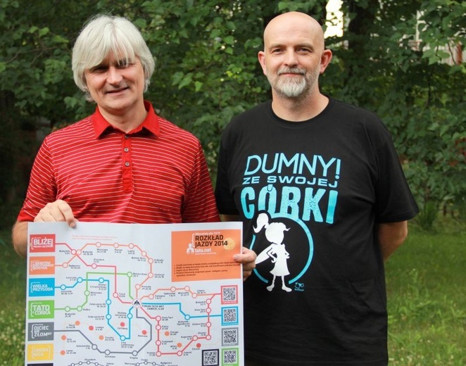 Dariusz Cupiał i Wojciech Czeronko z Inicjatywy Tato.Net zachęcają ojców do wzięcia udziału zarówno w forum jak i warsztatach organizowanych przez Tato.Net