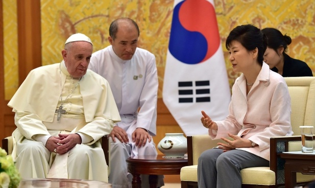Papież w Seulu - pierwsze przemówienie
