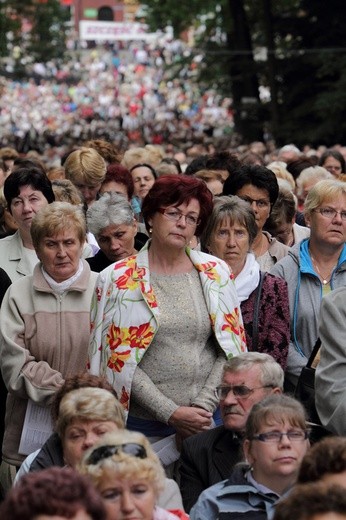 Pielgrzymka kobiet do Piekar - przed Mszą św.