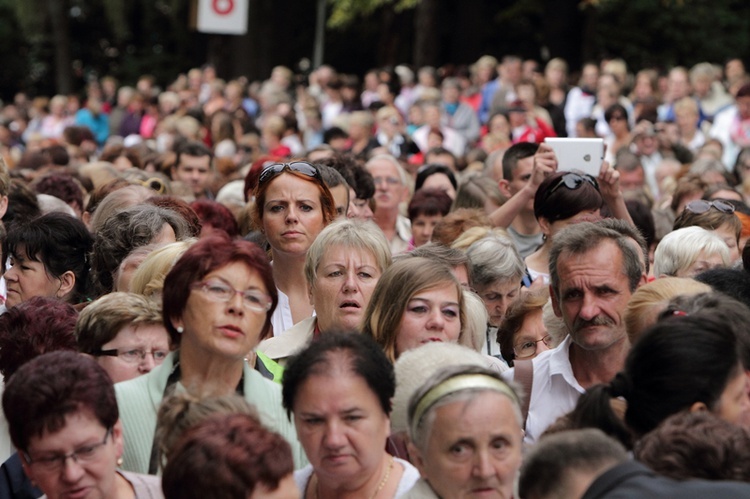 Pielgrzymka kobiet do Piekar - przed Mszą św.