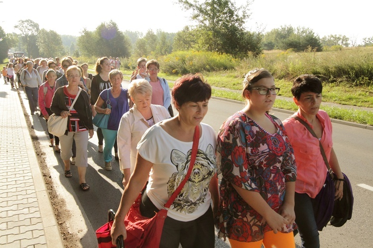 Pielgrzymka kobiet do Piekar - przed Mszą św.