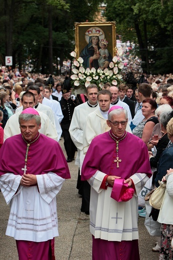 Pielgrzymka kobiet do Piekar - przed Mszą św.