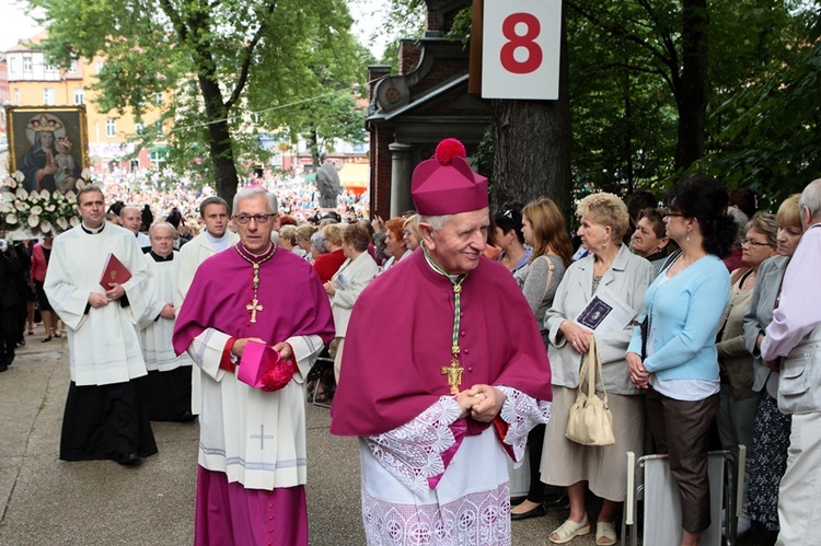 Pielgrzymka kobiet do Piekar - przed Mszą św.