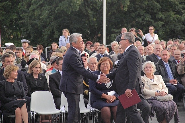 Prezydenci Polski i Niemiec na Westerplatte 