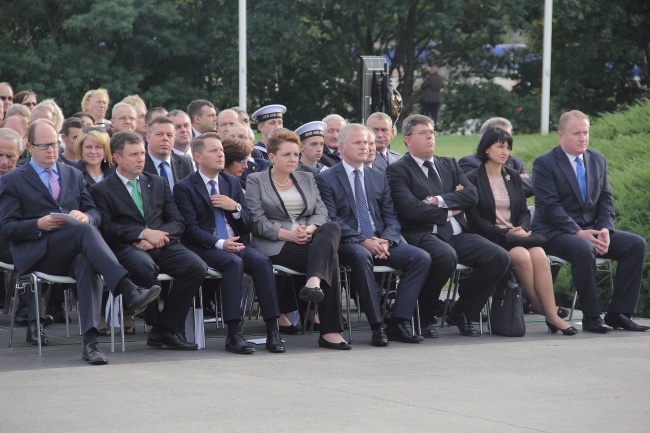 Bronisław Komorowski i Joachim Gauck na Westerplatte 