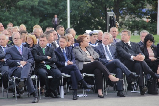 Bronisław Komorowski i Joachim Gauck na Westerplatte 