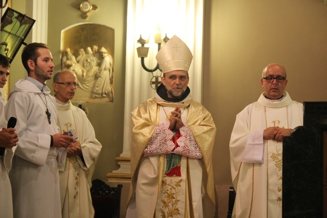 Prymicje bp. Kusego w kościele św. Elżbiety w Cieszynie