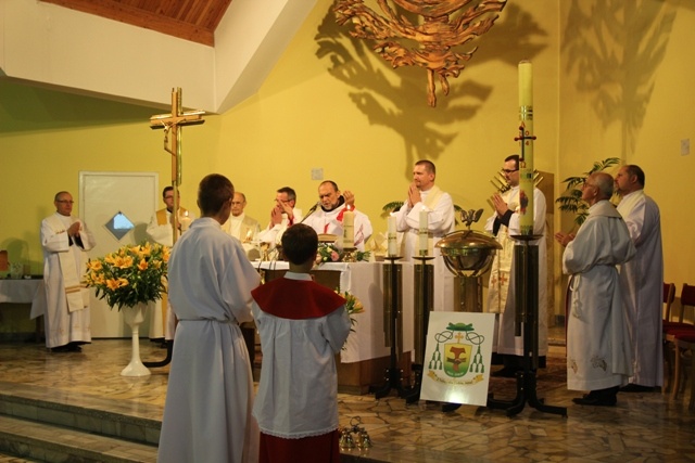 Prymicje bp. Tadeusza Kusego w Cieszynie-Kalembicach