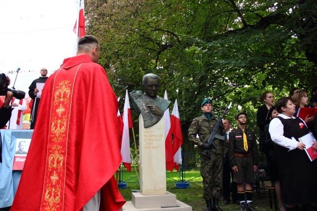 Odsłonięcie pomnika o. W. Gurgacza