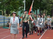 Kutnowscy harcerze na czele z komendant hm. Agnieszką Ciesielską