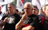 Protest górników