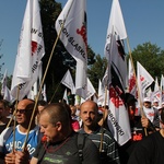 Protest górników