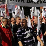 Protest górników