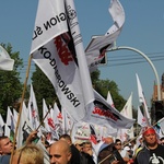 Protest górników